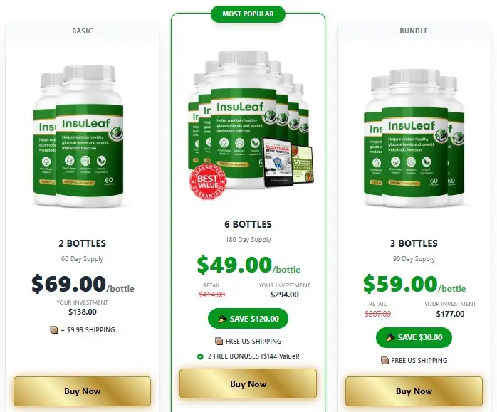 3 Days  InsuLeaf Price Offer